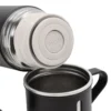 Termo TRITER set de termo y tres tazas de acero inoxidable con acabado mate y caja Kraft