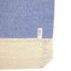 Bolsa de algodón reciclado MOLA con fuelle, asas cosidas de 70 cm y acabado bicolor natural melange para empresas — vista 06