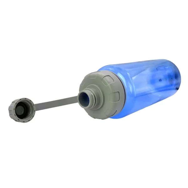 Cilindro para agua Tropical de PET con capacidad de 1 litro, tapa de rosca y correa, listo para personalizar con l — vista 06