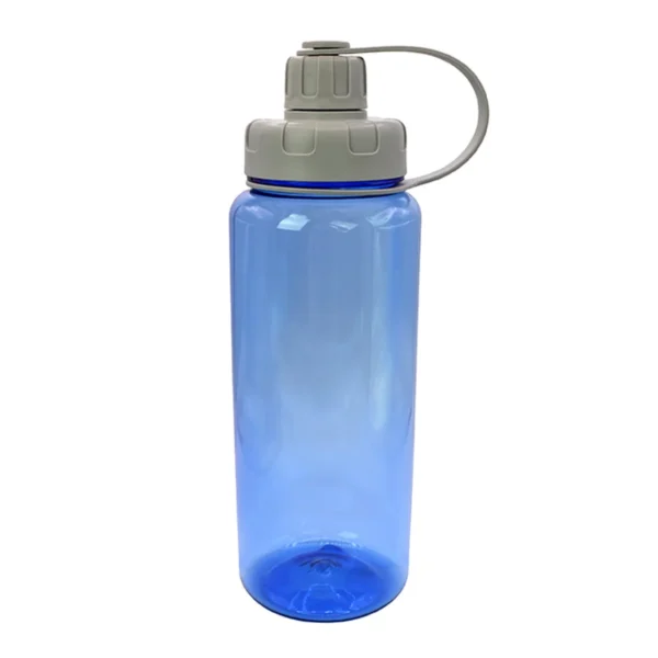 Cilindro para agua Tropical de PET con capacidad de 1 litro, tapa de rosca y correa, listo para personalizar con l — vista 08