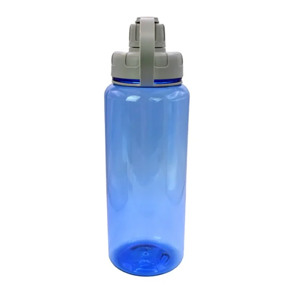 Cilindro para agua Tropical de PET con capacidad de 1 litro, tapa de rosca y correa, listo para personalizar con l — vista 09