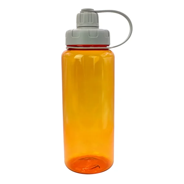Cilindro para agua Tropical de PET con capacidad de 1 litro, tapa de rosca y correa, listo para personalizar con l — vista 15