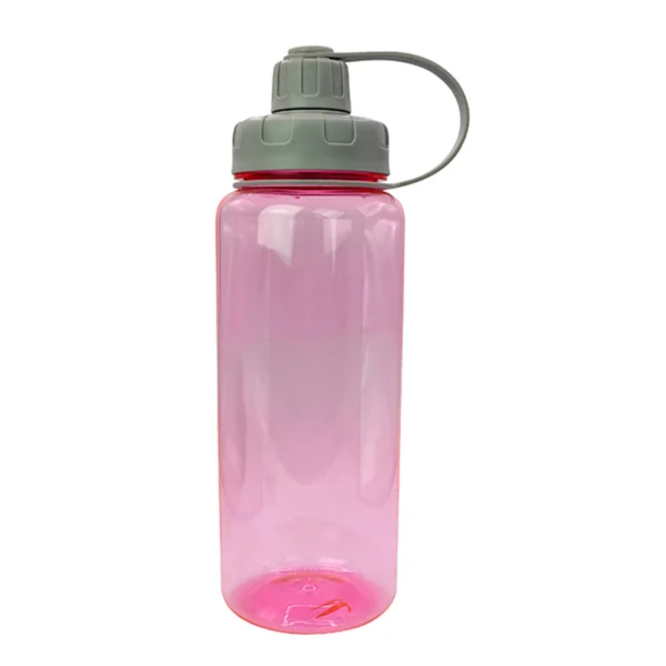 Cilindro para agua Tropical de PET con capacidad de 1 litro, tapa de rosca y correa, listo para personalizar con l — vista 15