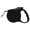 Correa retráctil DOBERMAN con carcasa ABS mate, cinta de nylon extensible 3 metros y mosquetón metálico giratorio 360° color Negro, imagen 2