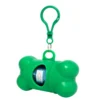 Dispensador de bolsas POODLE en forma de hueso de polipropileno con mosquetón plástico incluido, para personalizar con logotipo color Rojo, imagen 7