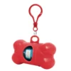 Dispensador de bolsas POODLE en forma de hueso de polipropileno con mosquetón plástico incluido, para personalizar con logotipo color Verde, imagen 6
