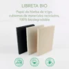 Libreta Bio Sustentable de pasta rígida de Lemongrass con 80 hojas de papel de paja de trigo, personalizada con lo — vista 09