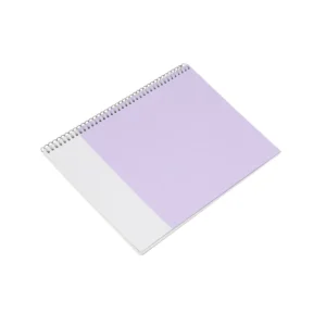 Libreta Kolossi con cubierta rígida de bambú y encuadernación en espiral, formato 17.6x25 cm, 80 hojas rayadas — vista 01