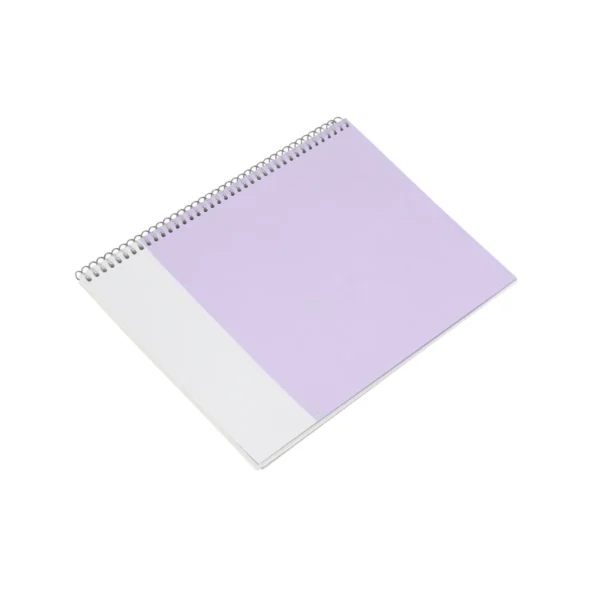 Libreta Kolossi con cubierta rígida de bambú y encuadernación en espiral, formato 17.6x25 cm, 80 hojas rayadas — vista 01