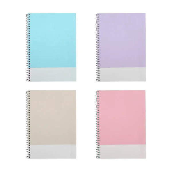 Libreta Kolossi con cubierta rígida de bambú y encuadernación en espiral, formato 17.6x25 cm, 80 hojas rayadas — vista 04