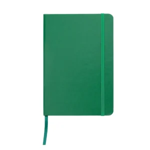 Libreta MEDIUM con tapa de cartón recubierta en poliuretano, 80 hojas rayadas y banda elástica de cierre, vista frontal