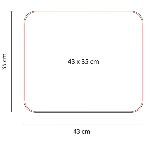 Mouse Pad Gamer Madoox de poliuretano 43x35 cm con superficie suave, base antiderrapante y área de impresión compl — vista 06
