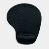 Mouse Pad Loen de 18x21 cm con cojín de gel para muñeca y base antiderrapante, superficie textil en color negro — vista 01