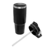 Mug térmico RODAS de doble pared sellado al vacío, 880 ml, acabado powder coat mate con asa metálica y tapa 2 en 1