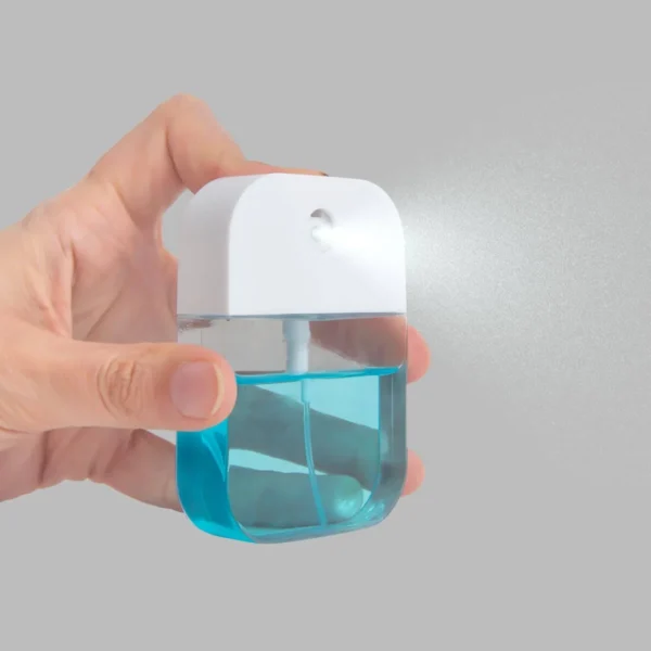 Spray Sanitizante Aira de plástico con depósito transparente y atomizador, capacidad 1.27 Oz, personalizable con l — vista 02