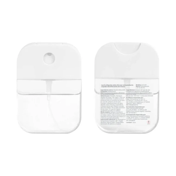 Spray Sanitizante Aira de plástico con depósito transparente y atomizador, capacidad 1.27 Oz, personalizable con l — vista 04