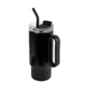 Termo Brynt de doble pared de acero inoxidable con popote metálico, asa y base antiderrapante, personalizado con l — vista 06