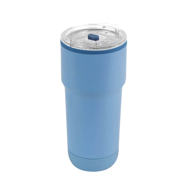 Termo Cher de acero inoxidable con tapa push en varios colores, capacidad 15 oz, personalizable con logo para empr — vista 01