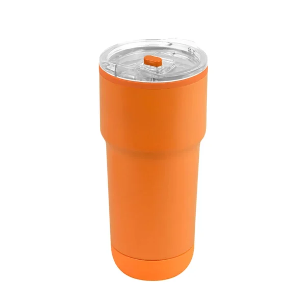 Termo Cher de acero inoxidable con tapa push en varios colores, capacidad 15 oz, personalizable con logo para empr — vista 07