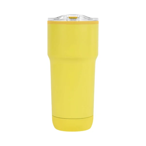 Termo Cher de acero inoxidable con tapa push en varios colores, capacidad 15 oz, personalizable con logo para empr — vista 15