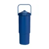 TERMO LOUISE de acero inoxidable doble pared con tapa de rosca, boquilla plegable con popote y asa plegable, capac — vista 03