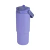 TERMO LOUISE de acero inoxidable doble pared con tapa de rosca, boquilla plegable con popote y asa plegable, capac — vista 06
