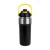 Termo Pulse de acero inoxidable 40 oz con tapa de rosca, popote integrado y asa superior, listo para personalizar — vista 05