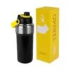 Termo Pulse de acero inoxidable 40 oz con tapa de rosca, popote integrado y asa superior, listo para personalizar — vista 08